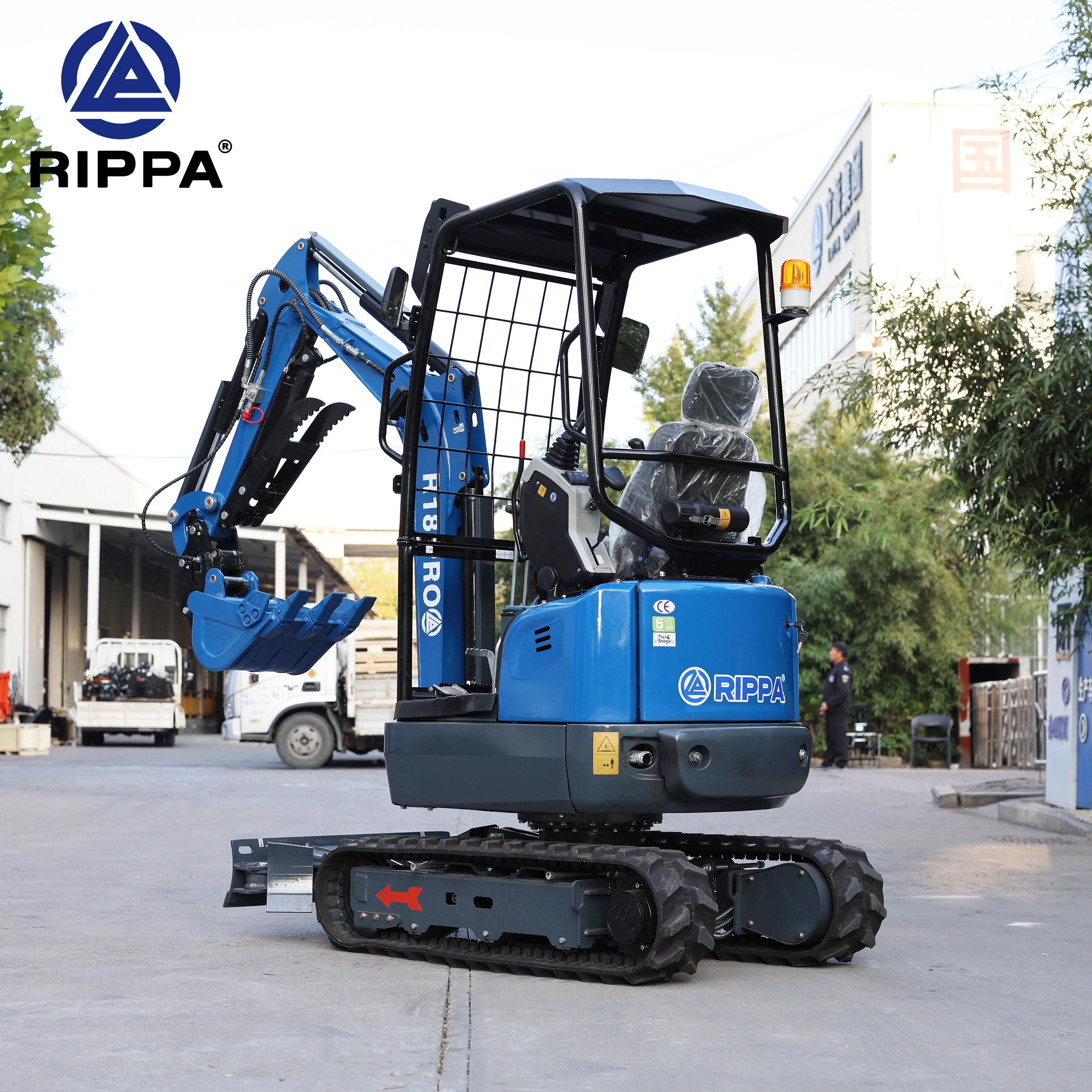Labadi Engineering Mini Excavator with a compact design for efficient digging and construction tasks